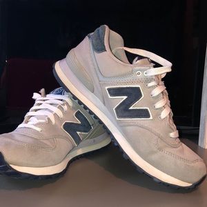Grey New Balance 574s